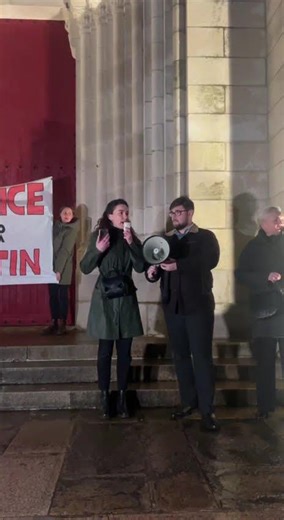 🚨 RALLY IN NANTES: "JUSTICE FOR QUENTIN" BANNER UNLOADED