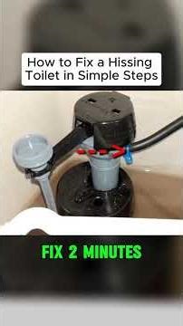 #toilet #SimpleFix How to Fix a Hissing Toilet in Simple Steps