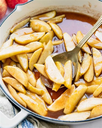 Sweet, buttery, and ready in just 15 minutes, these fried apples are pure comfort in a skillet. Serve them as a simple side for dinner or as a cozy dessert topped with ice cream!✨ https://www.theseasonedmom.com/fried-apples/ #theseasonedmom #SouthernFriedApples #ComfortFood #QuickFallTreat #GrandmasKitchen #FruitAllDay | The Seasoned Mom - Easy Family Recipes | Facebook