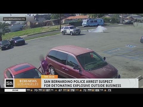 San Bernardino arrest man who exploded a teddy bear in a parking lot