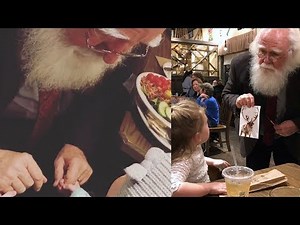 Watch Adorable 4-Year-Old Mistake Man at Restaurant for Santa Claus