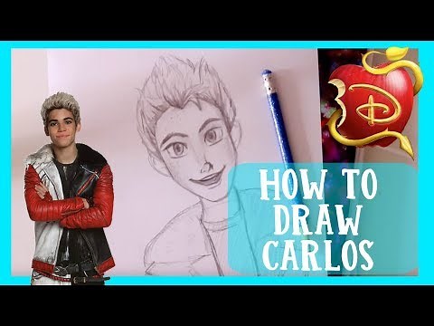 How to Draw CARLOS from Disney's DESCENDANTS' Wicked World - @dramaticparrot