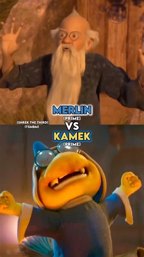 Merlin vs Kamek #merlin #shrekthethird #kamek #mariomovie #edit #battle #wis