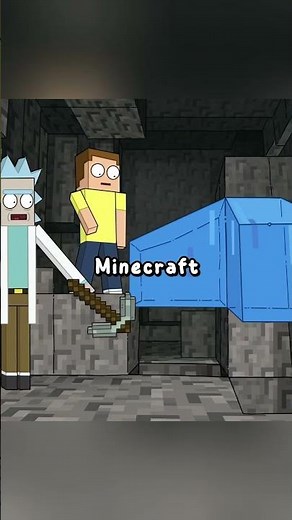 Morty and Rick play Minecraft #rickandmorty