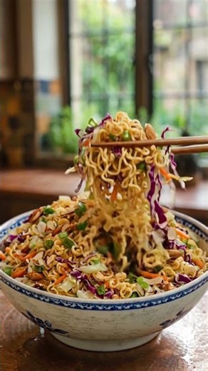 Crunchy Asian Ramen Noodle Salad