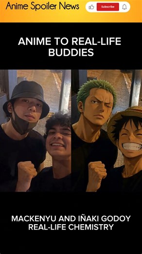 MACKENYU AND IÑAKI GODOY REAL-LIFE CHEMISTRY🫰#onepiece #roronoazoro #luffy