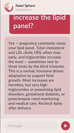 Does pregnancy increase the lipid panel?