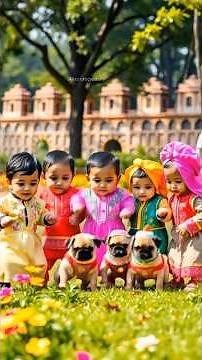 Adorable Baby Squad Dancing with Playful Pugs | Cutest Dance Party Ever! 🐶👶💃