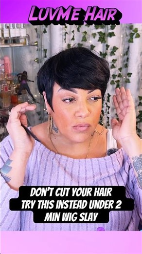 Under 2 Minutes! 😍 The CUTEST Throw-On-And-Go Pixie Wig | No Lace, No Glue!