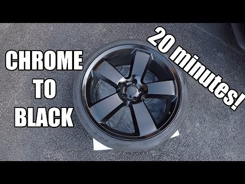 BEST WAY TO PAINT YOUR WHEELS BLACK!!