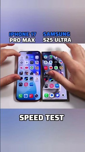 😳⚡ iPHONE 17 PRO MAX vs SAMSUNG S25 ULTRA SPEED TEST!! 😳⚡