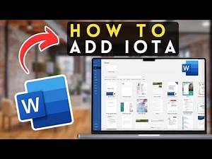 How to Insert a Iota Symbol in Microsoft Word | MS Word Tutorial (2025)