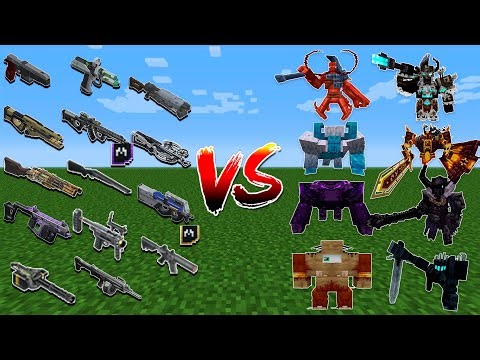 Testing TaCZ Gun VS Bosses in Minecraft