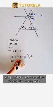 Solving for X: Geometry Puzzle with Parallel Lines #Math #ParallelAndPerpendicularLines #Angles