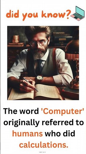 Origin of Word "Computer" - Share with Fellow Techies! 🖥️