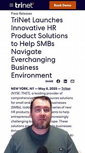 TriNet, a prominent HR solutions provider, recently rolled out a...