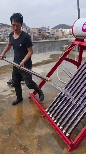 Installing a Solar Water Heater on a Rooftop