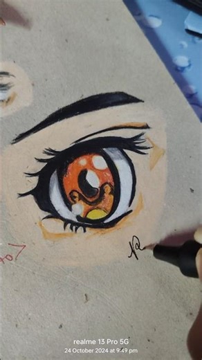 Anime eye coloring ( Repost ) #shorts #drawing #art #fyp