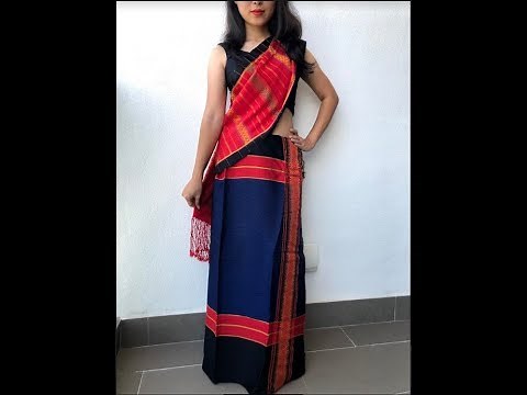 How to wear Chakma traditional dress - Pinon Hadi