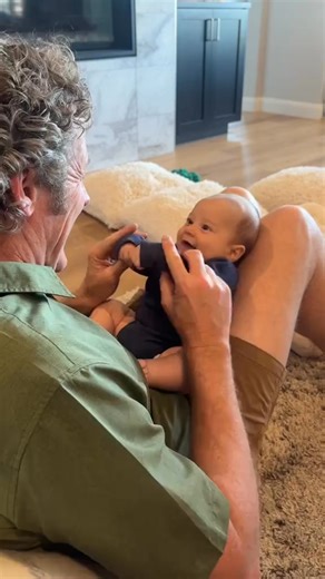 When Grandpa plays, the smiles say it all 😍👴👶 | cute baby