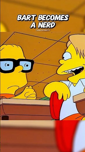 Bart Becomes a Nerd 🤓 #simpsons #shorts