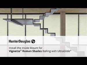 Install Vignette Modern Roman Shades Rolling Style - Inside Mount