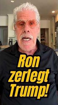 Brutal criticism of Trump by Ron Perlman - intense! #USA #Shorts #politics
