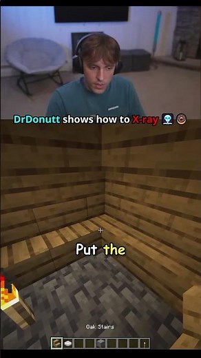 DrDonut shows how to X-ray 🩻🍩 #minecraft #drdonut