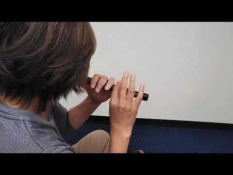 【龍笛】指使い 雅楽・平調「越殿楽」 [Ryuteki,dragon flute] Fingering of Hyojo Etenraku ,Gagaku