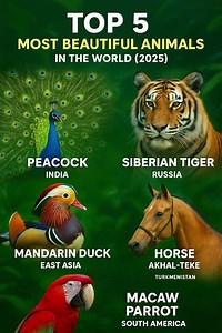 Top 5 Most Beautiful Animals in the World