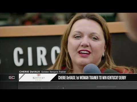 Cherie DeVaux reacts to becoming 1st woman trainer to win Kentucky Derby 🐎 | SportsCenter