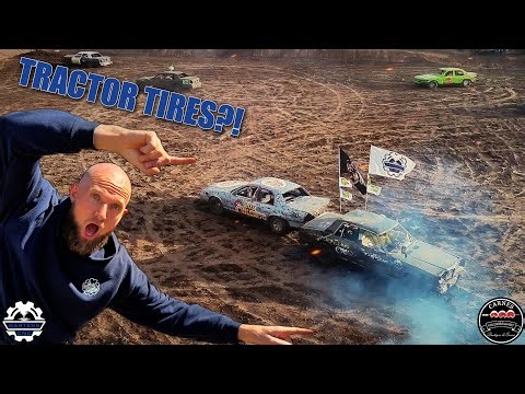We Put Tractor Tires on a Derby Car… Did it actually work?! 😳💥