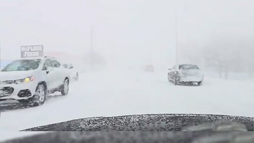 This was the Watertown, SD area, just 2 hours ago. Heavy snow fell across the area. | Tea Storm Chasers