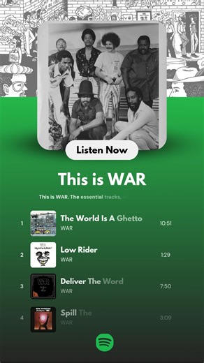 9.9K views · 166 reactions | Need some good music to get you through the week? Listen to This is WAR on Spotfiy for all of WAR's best songs  | WAR THE BAND | Facebook