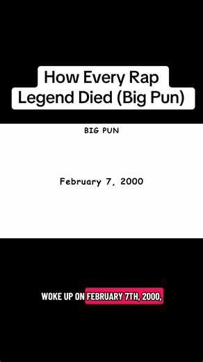 How Every Rap Legend Died (Big Pun)🎤 #bigpun #heartattack #music | big pun