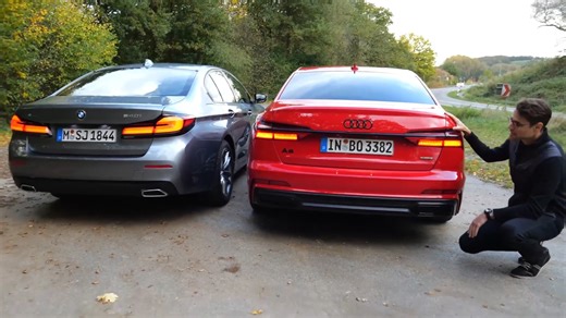 Audi A6 55 TFSI vs BMW 540i executive sedan comparison