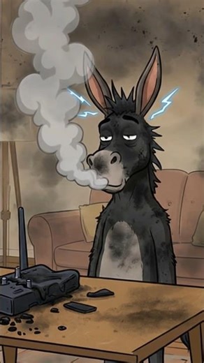5G Speed Hack Gone Wrong! 😂🔌 Donkey vs WiFi Router Blast! #funnyshorts