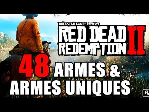 RED DEAD REDEMPTION 2 : 100% - ( compendium ) 48 weapons and all unique weapons