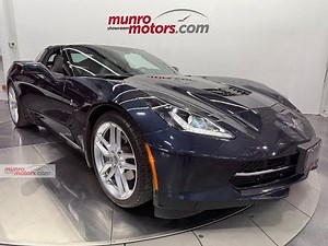 2014 Corvette 3LT Coupe 6.2L V8 455hp Auto Transparent Roof NAV Night Race Blue/Black only 26K kms