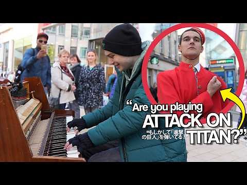 I Played *Every* ATTACK ON TITAN OP On Piano In Public!!