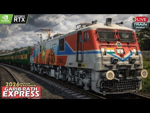 12201-LTT-TVCN GARIB RATH EXPRESS || Indian Train Simulator 2026 || PC GAMEPLAY || Live🔴