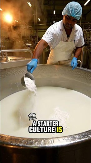 How Mozzarella Cheese Is Actually Made 🧀 #factory #cheese #process