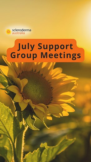 MARK YOUR CALENDARS for our July support group meetings, both online and in-person! New attendees are always welcome! Come join us for support, friendship & information! For more information, check out our website! . . . . . #Scleroderma #SclerodermaAwareness #SupportGroups #SclerodermaCommunity #July | Scleroderma Australia