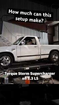 Supercharged 5.3 LS swap S10 hits the dyno #supercharger #lsswap