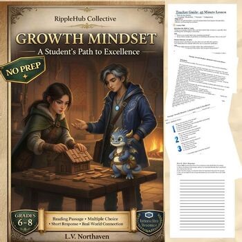 Growth Mindset Reading Passage | Middle School ELA SEL Activity | No Prep