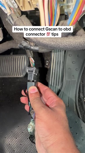 How to connect Gscan to obd connector 💯 tips #rohailautoelectrician #cartips #AutomotiveTech #automobile #techtips