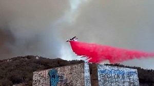 California firefighters respond to Border 2 Fire near Mexican border