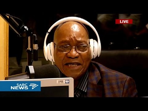 President Zuma graces the Ukhozi FM studios