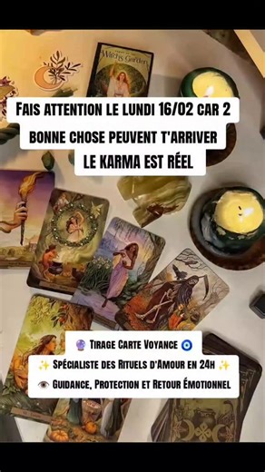 Médium Alain on Instagram: "Fais attention le lundi 16/02 car 2 bonne chose peuvent t'arriver #tirage #tarot #voyance #paris #suisse"