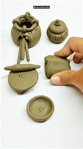 tending song clay art kitchen set #diy #trending #new #art